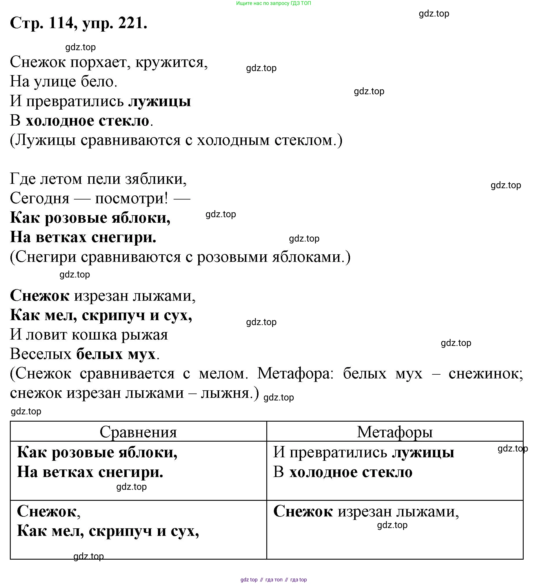 ГДЗ Русский язык, 6 класс Учебник, авторы: Баранов Михаил Трофимович, Ладыженская Таиса Алексеевна, Тростенцова Лидия Александровна, Ладыженская Наталия Вениаминовна, Дейкина Алевтина Дмитриевна, Антонова Любовь Геннадиевна, Григорян Лариса Трофимовна, Кулибаба Иван Иванович, издательство Просвещение, Москва, 2023, салатового цвета, Часть 1, страница 114, номер 221, Решение 1