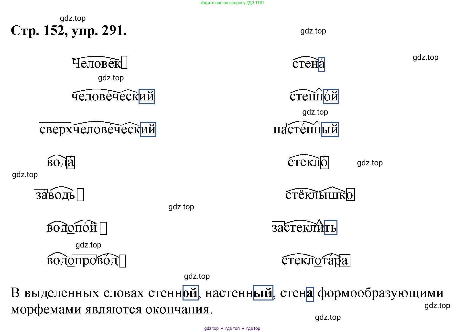 ГДЗ Русский язык, 6 класс Учебник, авторы: Баранов Михаил Трофимович, Ладыженская Таиса Алексеевна, Тростенцова Лидия Александровна, Ладыженская Наталия Вениаминовна, Дейкина Алевтина Дмитриевна, Антонова Любовь Геннадиевна, Григорян Лариса Трофимовна, Кулибаба Иван Иванович, издательство Просвещение, Москва, 2023, салатового цвета, Часть 1, страница 152, номер 291, Решение 1
