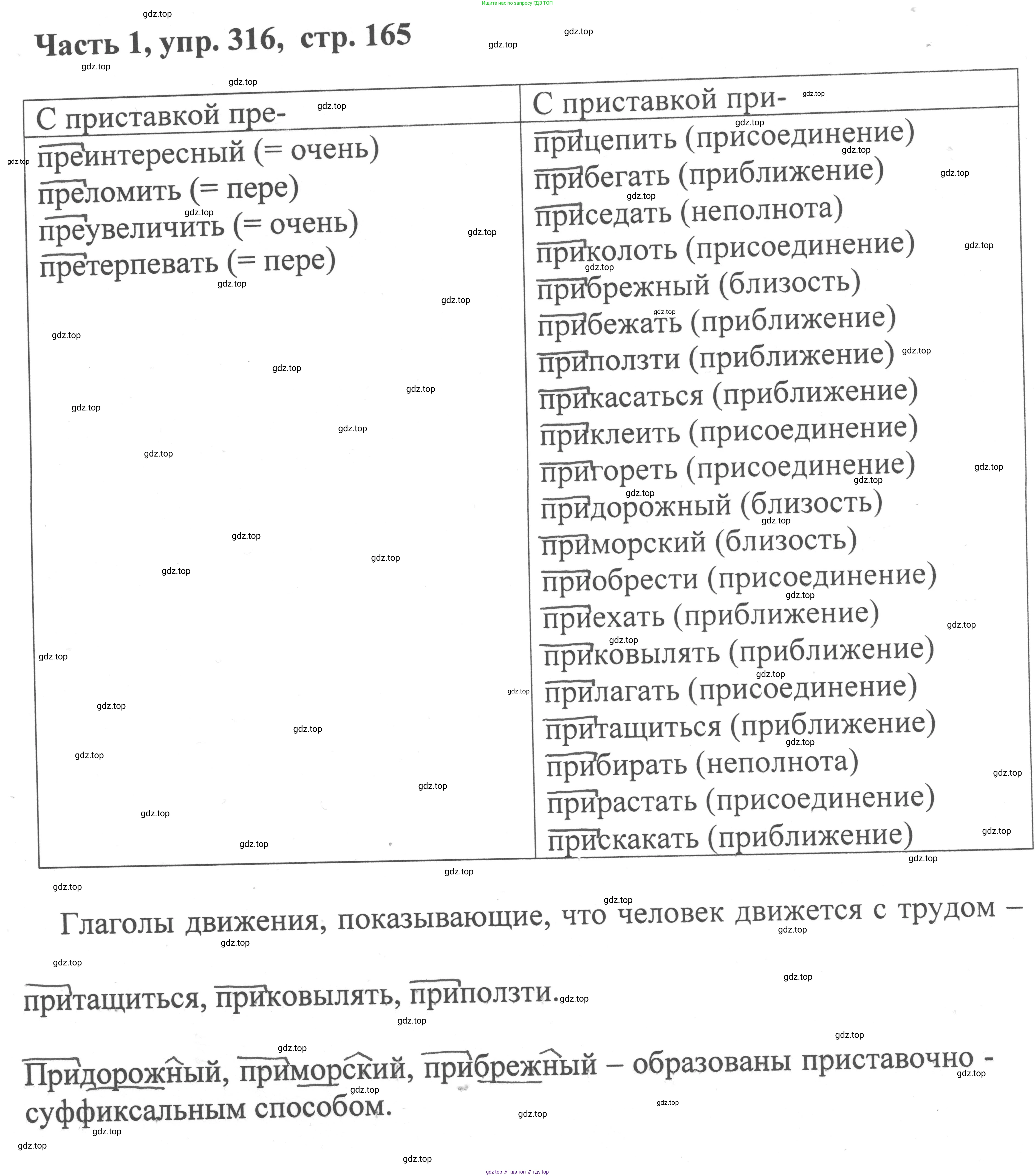 ГДЗ Русский язык, 6 класс Учебник, авторы: Баранов Михаил Трофимович, Ладыженская Таиса Алексеевна, Тростенцова Лидия Александровна, Ладыженская Наталия Вениаминовна, Дейкина Алевтина Дмитриевна, Антонова Любовь Геннадиевна, Григорян Лариса Трофимовна, Кулибаба Иван Иванович, издательство Просвещение, Москва, 2023, салатового цвета, Часть 1, страница 165, номер 316, Решение 2