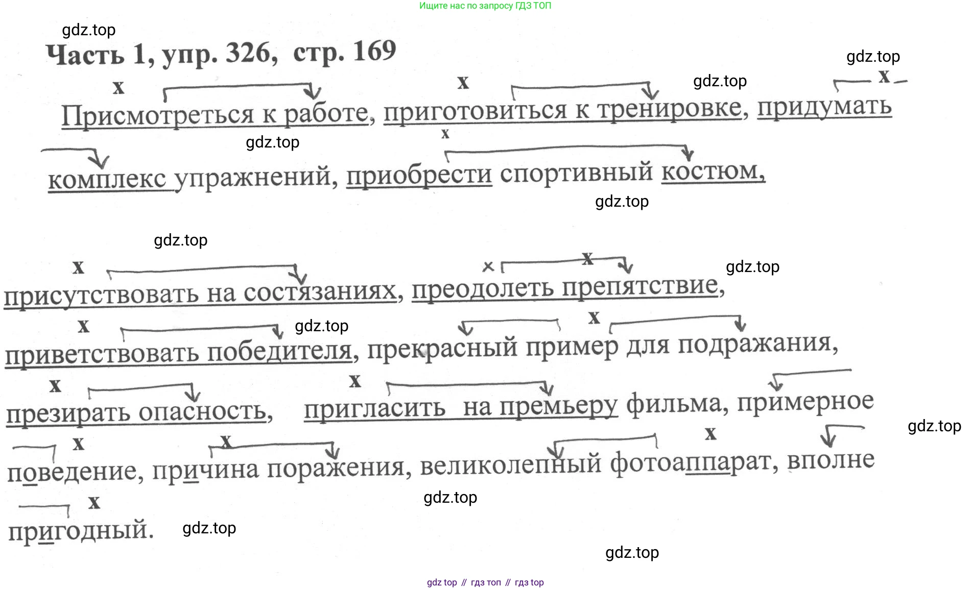 ГДЗ Русский язык, 6 класс Учебник, авторы: Баранов Михаил Трофимович, Ладыженская Таиса Алексеевна, Тростенцова Лидия Александровна, Ладыженская Наталия Вениаминовна, Дейкина Алевтина Дмитриевна, Антонова Любовь Геннадиевна, Григорян Лариса Трофимовна, Кулибаба Иван Иванович, издательство Просвещение, Москва, 2023, салатового цвета, Часть 1, страница 169, номер 326, Решение 2
