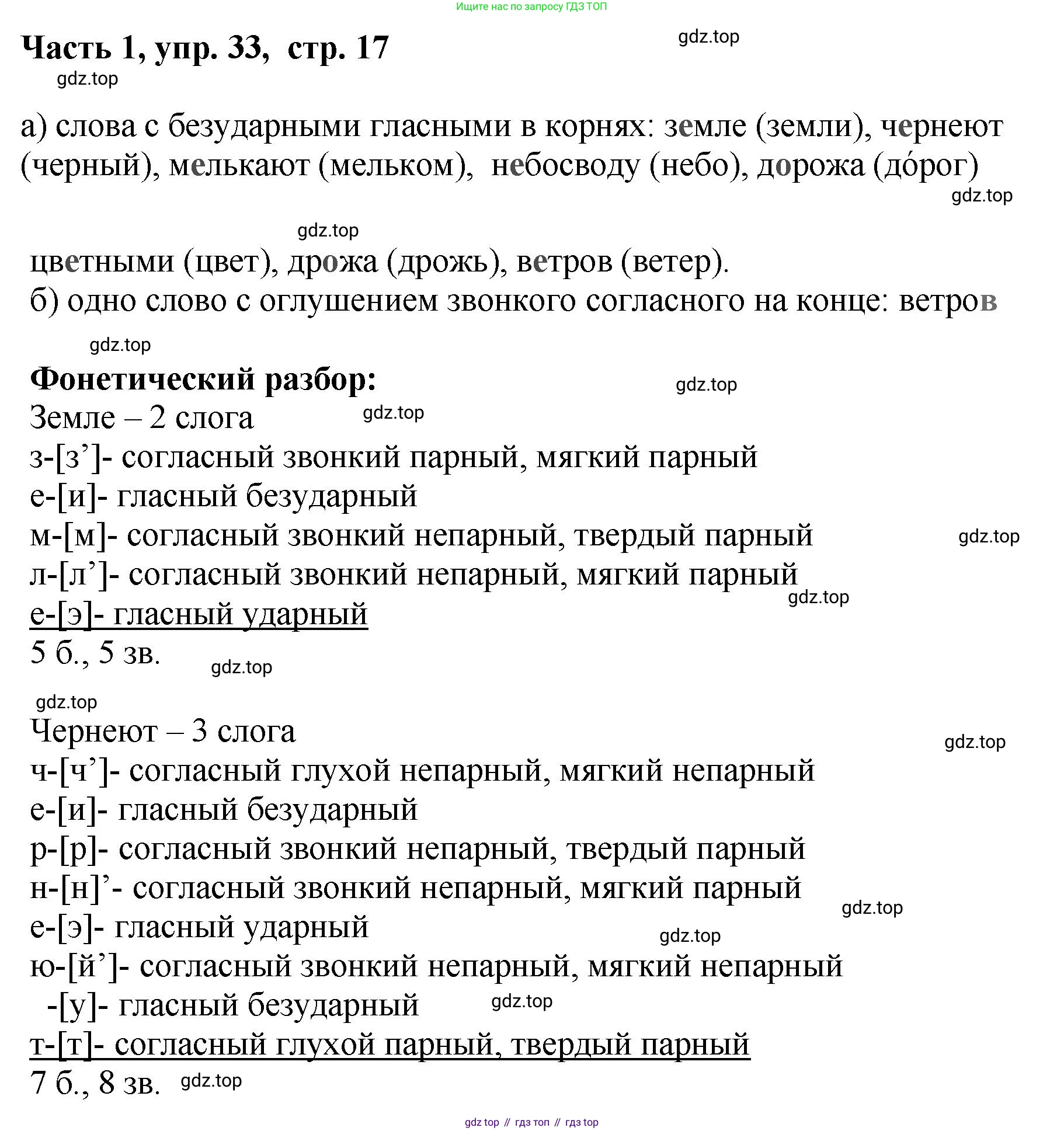 ГДЗ Русский язык, 6 класс Учебник, авторы: Баранов Михаил Трофимович, Ладыженская Таиса Алексеевна, Тростенцова Лидия Александровна, Ладыженская Наталия Вениаминовна, Дейкина Алевтина Дмитриевна, Антонова Любовь Геннадиевна, Григорян Лариса Трофимовна, Кулибаба Иван Иванович, издательство Просвещение, Москва, 2023, салатового цвета, Часть 1, страница 17, номер 33, Решение 2