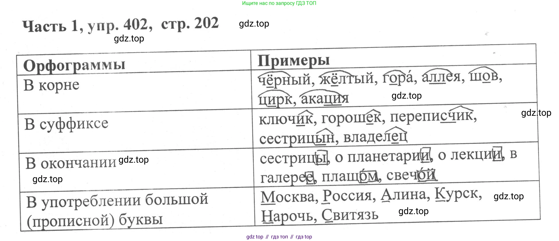 ГДЗ Русский язык, 6 класс Учебник, авторы: Баранов Михаил Трофимович, Ладыженская Таиса Алексеевна, Тростенцова Лидия Александровна, Ладыженская Наталия Вениаминовна, Дейкина Алевтина Дмитриевна, Антонова Любовь Геннадиевна, Григорян Лариса Трофимовна, Кулибаба Иван Иванович, издательство Просвещение, Москва, 2023, салатового цвета, Часть 1, страница 202, номер 402, Решение 2