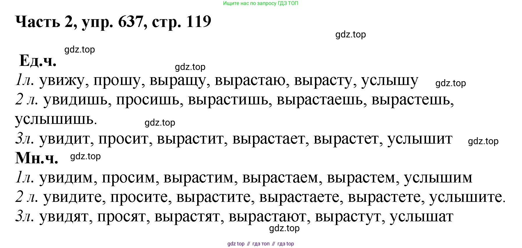 ГДЗ Русский язык, 6 класс Учебник, авторы: Баранов Михаил Трофимович, Ладыженская Таиса Алексеевна, Тростенцова Лидия Александровна, Ладыженская Наталия Вениаминовна, Дейкина Алевтина Дмитриевна, Антонова Любовь Геннадиевна, Григорян Лариса Трофимовна, Кулибаба Иван Иванович, издательство Просвещение, Москва, 2023, салатового цвета, Часть 2, страница 119, номер 637, Решение 2