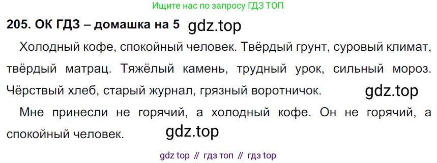 ГДЗ Русский язык, 6 класс Учебник, авторы: Баранов Михаил Трофимович, Ладыженская Таиса Алексеевна, Тростенцова Лидия Александровна, Ладыженская Наталия Вениаминовна, Дейкина Алевтина Дмитриевна, Антонова Любовь Геннадиевна, Григорян Лариса Трофимовна, Кулибаба Иван Иванович, издательство Просвещение, Москва, 2023, салатового цвета, Часть 1, страница 107, номер 205, Решение 3