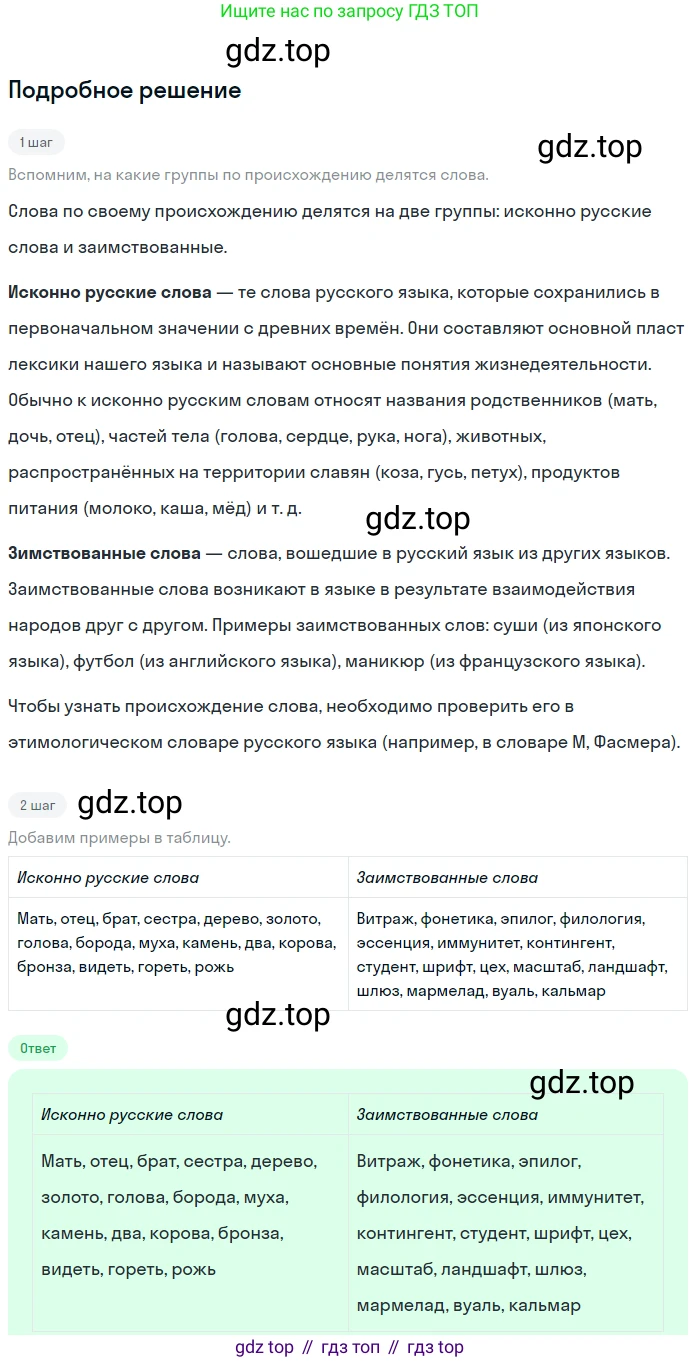ГДЗ Русский язык, 6 класс Учебник, авторы: Баранов Михаил Трофимович, Ладыженская Таиса Алексеевна, Тростенцова Лидия Александровна, Ладыженская Наталия Вениаминовна, Дейкина Алевтина Дмитриевна, Антонова Любовь Геннадиевна, Григорян Лариса Трофимовна, Кулибаба Иван Иванович, издательство Просвещение, Москва, 2023, салатового цвета, Часть 1, страница 131, номер 257, Решение 4