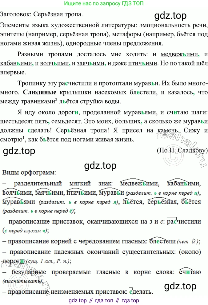 ГДЗ Русский язык, 6 класс Учебник, авторы: Баранов Михаил Трофимович, Ладыженская Таиса Алексеевна, Тростенцова Лидия Александровна, Ладыженская Наталия Вениаминовна, Дейкина Алевтина Дмитриевна, Антонова Любовь Геннадиевна, Григорян Лариса Трофимовна, Кулибаба Иван Иванович, издательство Просвещение, Москва, 2023, салатового цвета, Часть 2, страница 27, номер 452, Решение 5