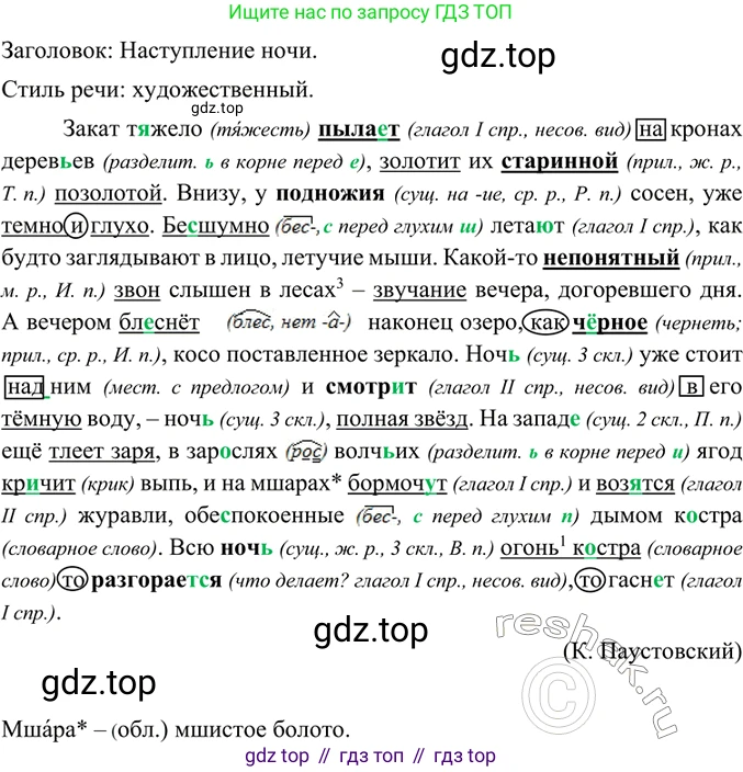 ГДЗ Русский язык, 6 класс Учебник, авторы: Баранов Михаил Трофимович, Ладыженская Таиса Алексеевна, Тростенцова Лидия Александровна, Ладыженская Наталия Вениаминовна, Дейкина Алевтина Дмитриевна, Антонова Любовь Геннадиевна, Григорян Лариса Трофимовна, Кулибаба Иван Иванович, издательство Просвещение, Москва, 2023, салатового цвета, Часть 1, страница 25, номер 49, Решение 5
