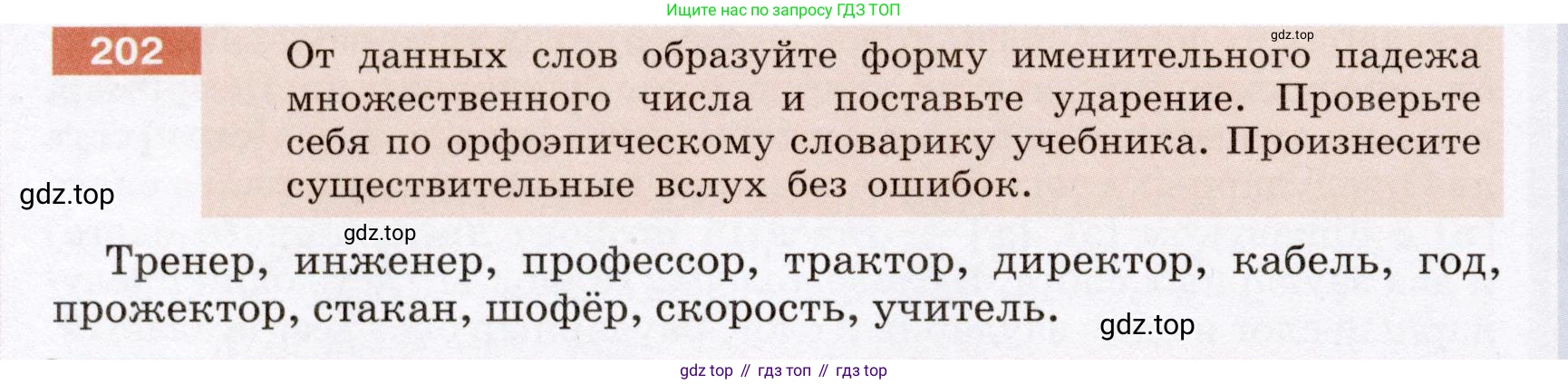 ГДЗ Русский язык, 6 класс Учебник, авторы: Разумовская Маргарита Михайловна, Львова Светлана Ивановна, Капинос Валентина Ивановна, Львов Валентин Витальевич, издательство Просвещение, Москва, 2019 - 2022, белого цвета, Часть 1, страница 78, номер 202, Условие