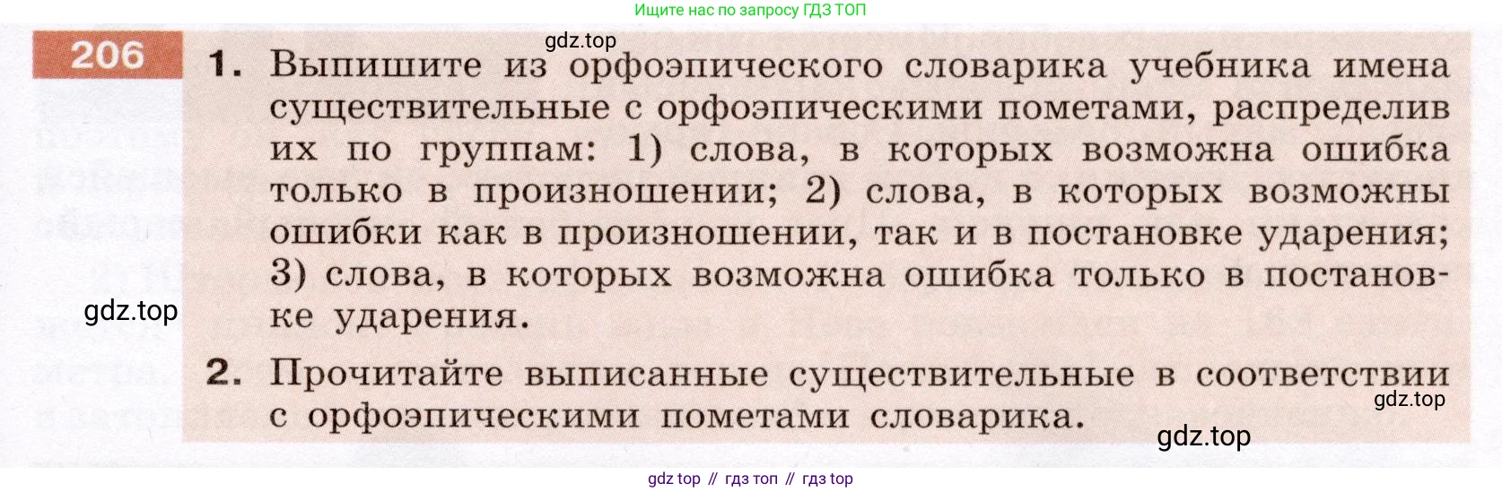 ГДЗ Русский язык, 6 класс Учебник, авторы: Разумовская Маргарита Михайловна, Львова Светлана Ивановна, Капинос Валентина Ивановна, Львов Валентин Витальевич, издательство Просвещение, Москва, 2019 - 2022, белого цвета, Часть 1, страница 79, номер 206, Условие