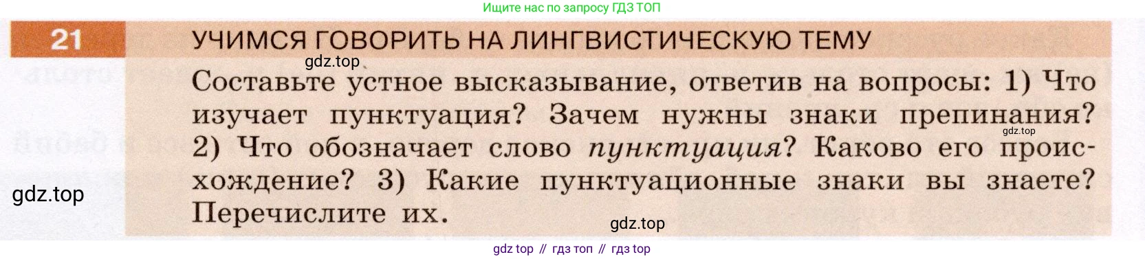 ГДЗ Русский язык, 6 класс Учебник, авторы: Разумовская Маргарита Михайловна, Львова Светлана Ивановна, Капинос Валентина Ивановна, Львов Валентин Витальевич, издательство Просвещение, Москва, 2019 - 2022, белого цвета, Часть 1, страница 15, номер 21, Условие