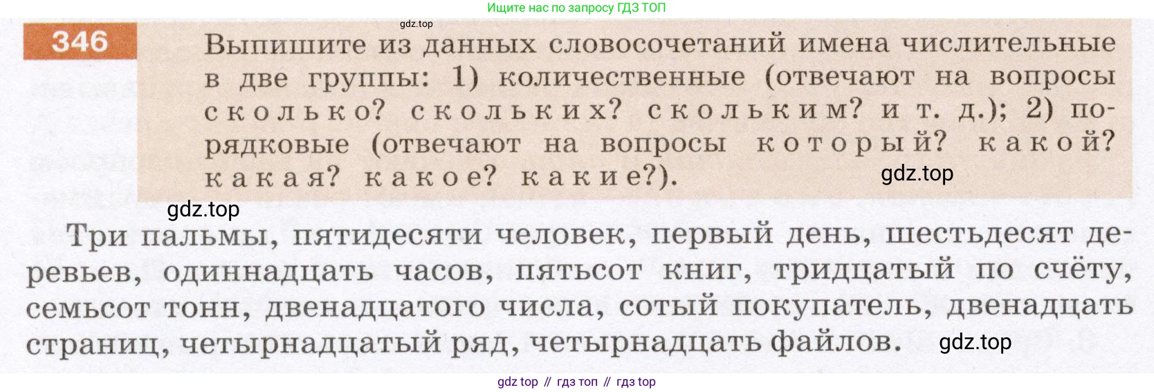 ГДЗ Русский язык, 6 класс Учебник, авторы: Разумовская Маргарита Михайловна, Львова Светлана Ивановна, Капинос Валентина Ивановна, Львов Валентин Витальевич, издательство Просвещение, Москва, 2019 - 2022, белого цвета, Часть 1, страница 128, номер 346, Условие