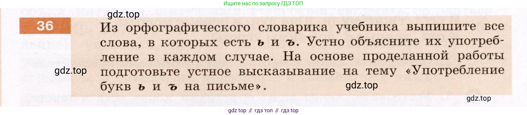 ГДЗ Русский язык, 6 класс Учебник, авторы: Разумовская Маргарита Михайловна, Львова Светлана Ивановна, Капинос Валентина Ивановна, Львов Валентин Витальевич, издательство Просвещение, Москва, 2019 - 2022, белого цвета, Часть 1, страница 19, номер 36, Условие