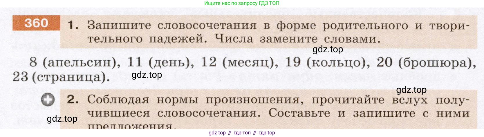 ГДЗ Русский язык, 6 класс Учебник, авторы: Разумовская Маргарита Михайловна, Львова Светлана Ивановна, Капинос Валентина Ивановна, Львов Валентин Витальевич, издательство Просвещение, Москва, 2019 - 2022, белого цвета, Часть 1, страница 132, номер 360, Условие
