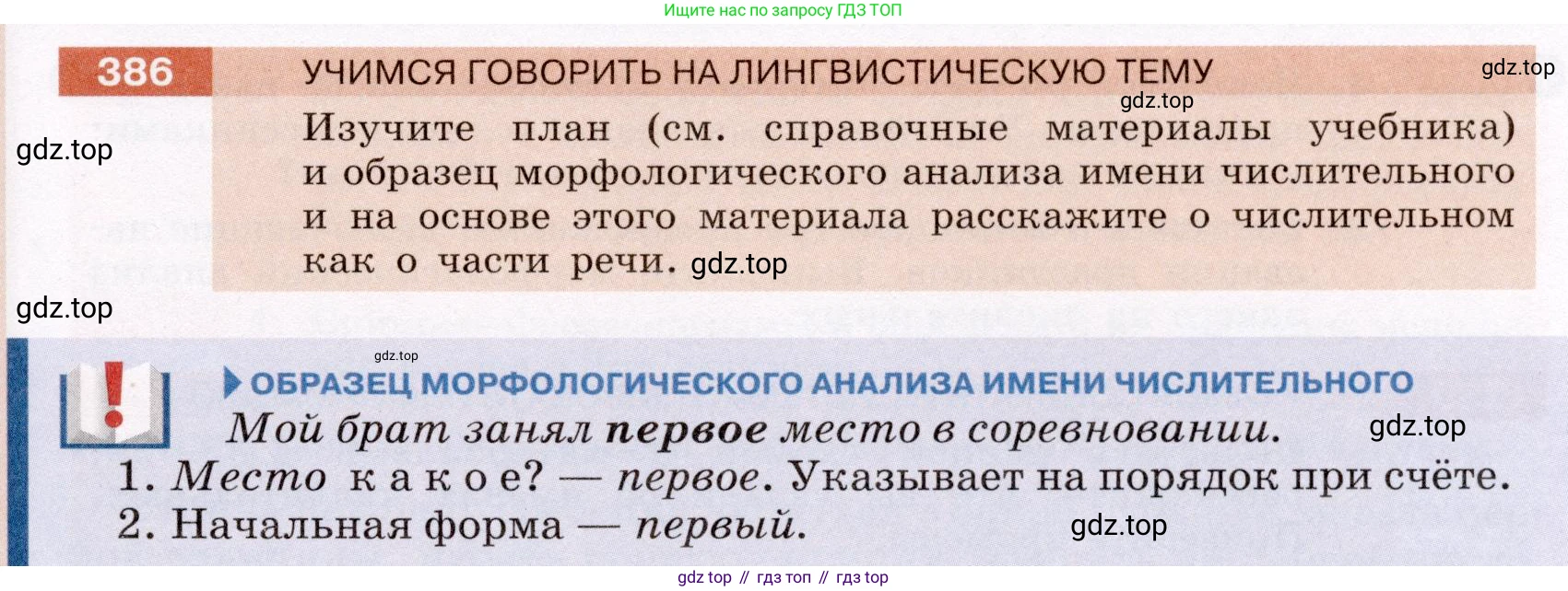 ГДЗ Русский язык, 6 класс Учебник, авторы: Разумовская Маргарита Михайловна, Львова Светлана Ивановна, Капинос Валентина Ивановна, Львов Валентин Витальевич, издательство Просвещение, Москва, 2019 - 2022, белого цвета, Часть 1, страница 139, номер 386, Условие