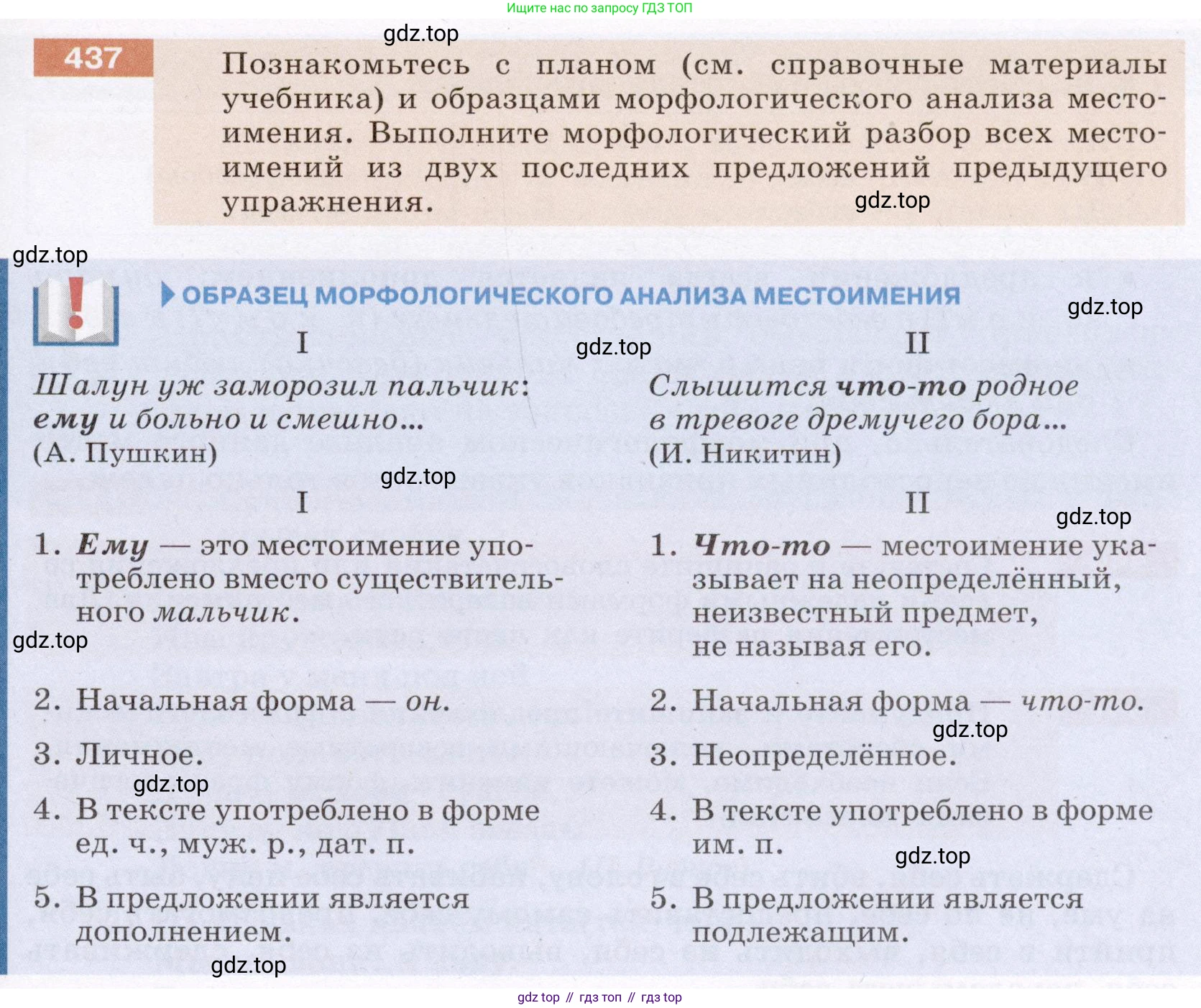 ГДЗ Русский язык, 6 класс Учебник, авторы: Разумовская Маргарита Михайловна, Львова Светлана Ивановна, Капинос Валентина Ивановна, Львов Валентин Витальевич, издательство Просвещение, Москва, 2019 - 2022, белого цвета, Часть 2, страница 9, номер 437, Условие