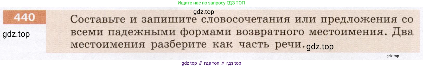 ГДЗ Русский язык, 6 класс Учебник, авторы: Разумовская Маргарита Михайловна, Львова Светлана Ивановна, Капинос Валентина Ивановна, Львов Валентин Витальевич, издательство Просвещение, Москва, 2019 - 2022, белого цвета, Часть 2, страница 10, номер 440, Условие