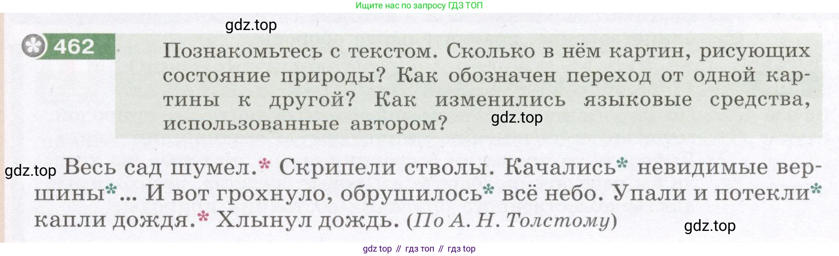ГДЗ Русский язык, 6 класс Учебник, авторы: Разумовская Маргарита Михайловна, Львова Светлана Ивановна, Капинос Валентина Ивановна, Львов Валентин Витальевич, издательство Просвещение, Москва, 2019 - 2022, белого цвета, Часть 2, страница 17, номер 462, Условие