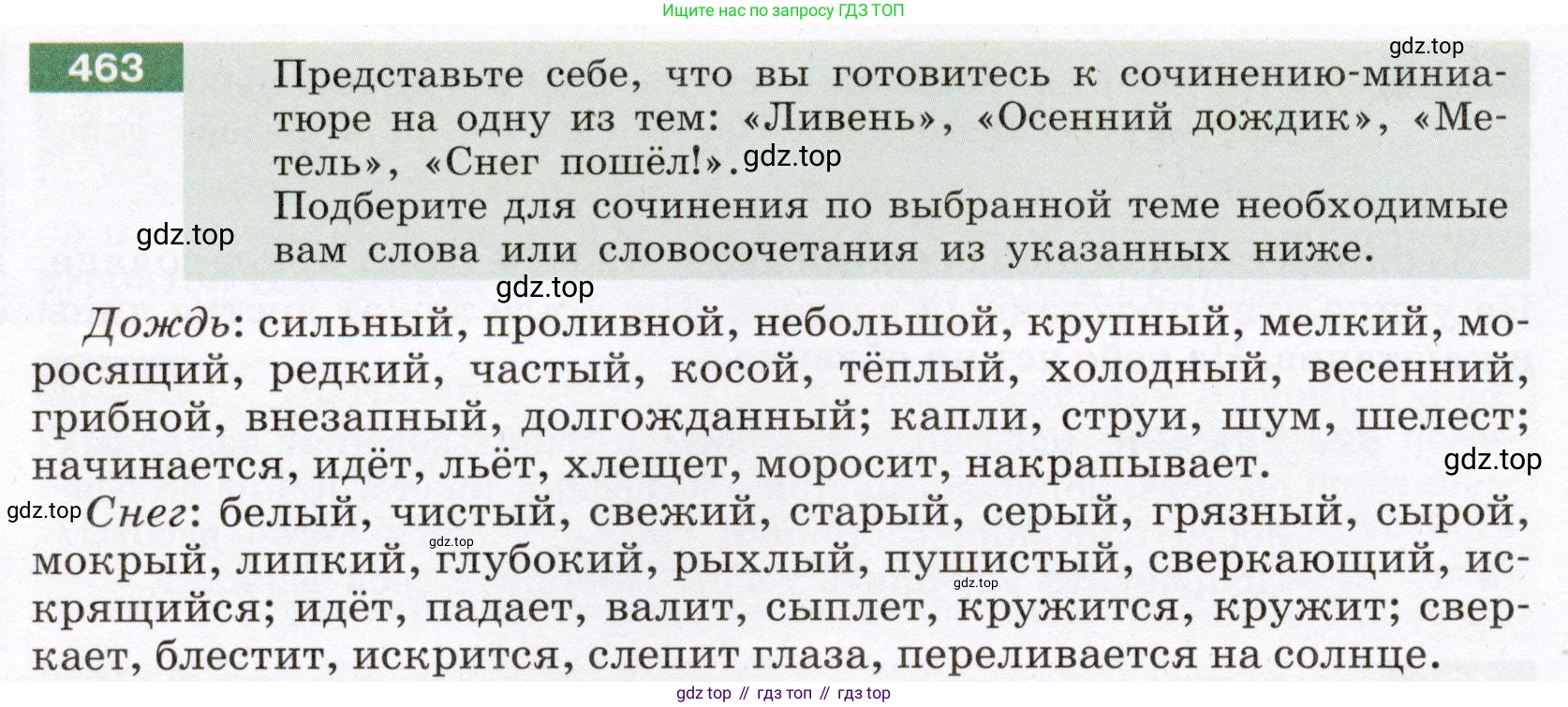 ГДЗ Русский язык, 6 класс Учебник, авторы: Разумовская Маргарита Михайловна, Львова Светлана Ивановна, Капинос Валентина Ивановна, Львов Валентин Витальевич, издательство Просвещение, Москва, 2019 - 2022, белого цвета, Часть 2, страница 18, номер 463, Условие