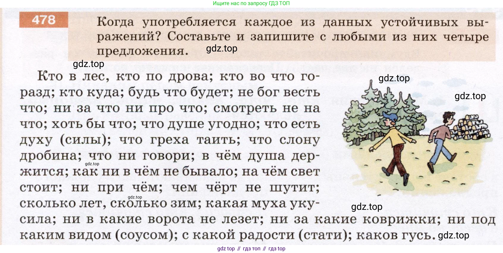 ГДЗ Русский язык, 6 класс Учебник, авторы: Разумовская Маргарита Михайловна, Львова Светлана Ивановна, Капинос Валентина Ивановна, Львов Валентин Витальевич, издательство Просвещение, Москва, 2019 - 2022, белого цвета, Часть 2, страница 22, номер 478, Условие