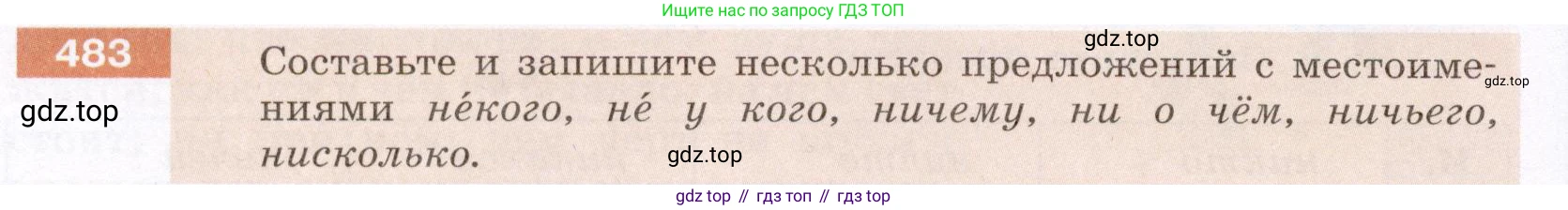 ГДЗ Русский язык, 6 класс Учебник, авторы: Разумовская Маргарита Михайловна, Львова Светлана Ивановна, Капинос Валентина Ивановна, Львов Валентин Витальевич, издательство Просвещение, Москва, 2019 - 2022, белого цвета, Часть 2, страница 24, номер 483, Условие