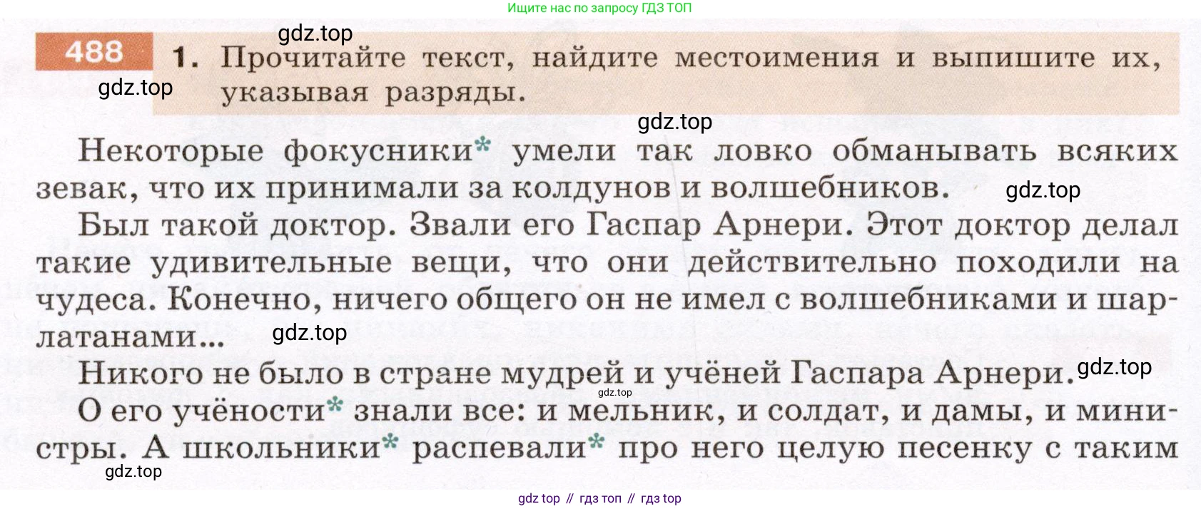 ГДЗ Русский язык, 6 класс Учебник, авторы: Разумовская Маргарита Михайловна, Львова Светлана Ивановна, Капинос Валентина Ивановна, Львов Валентин Витальевич, издательство Просвещение, Москва, 2019 - 2022, белого цвета, Часть 2, страница 26, номер 488, Условие