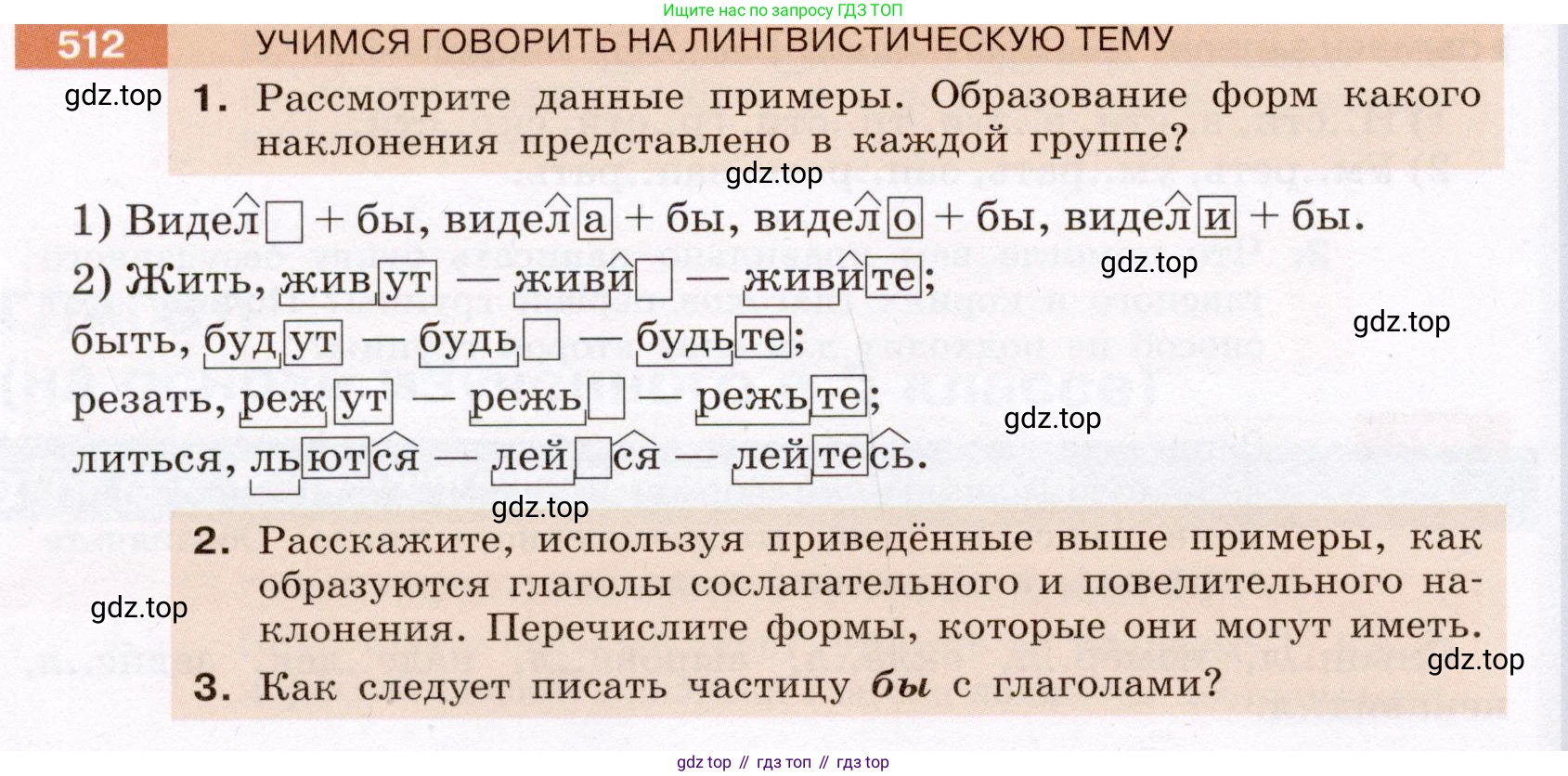 ГДЗ Русский язык, 6 класс Учебник, авторы: Разумовская Маргарита Михайловна, Львова Светлана Ивановна, Капинос Валентина Ивановна, Львов Валентин Витальевич, издательство Просвещение, Москва, 2019 - 2022, белого цвета, Часть 2, страница 34, номер 512, Условие