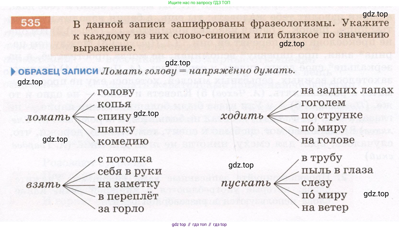 ГДЗ Русский язык, 6 класс Учебник, авторы: Разумовская Маргарита Михайловна, Львова Светлана Ивановна, Капинос Валентина Ивановна, Львов Валентин Витальевич, издательство Просвещение, Москва, 2019 - 2022, белого цвета, Часть 2, страница 42, номер 535, Условие