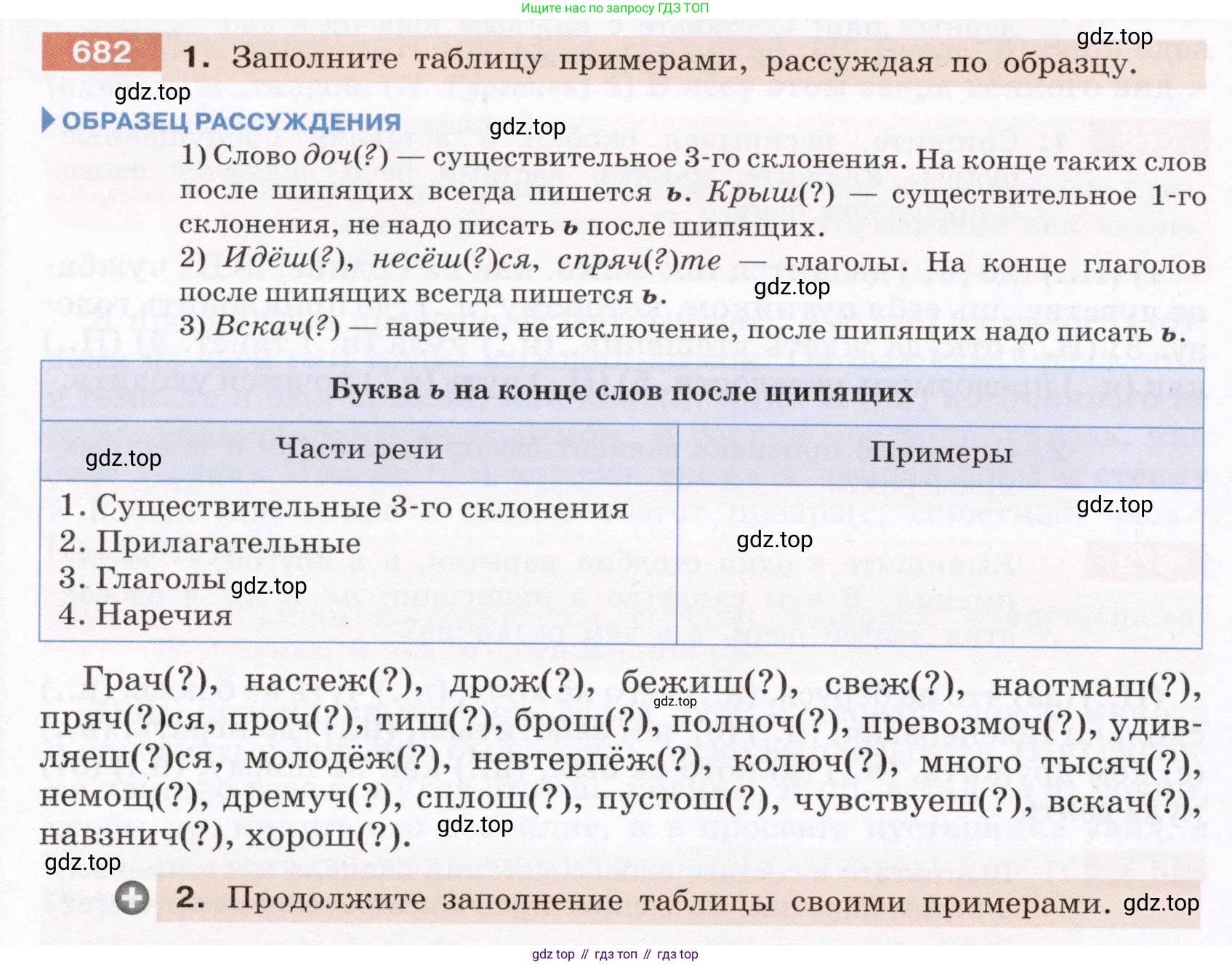 ГДЗ Русский язык, 6 класс Учебник, авторы: Разумовская Маргарита Михайловна, Львова Светлана Ивановна, Капинос Валентина Ивановна, Львов Валентин Витальевич, издательство Просвещение, Москва, 2019 - 2022, белого цвета, Часть 2, страница 108, номер 682, Условие
