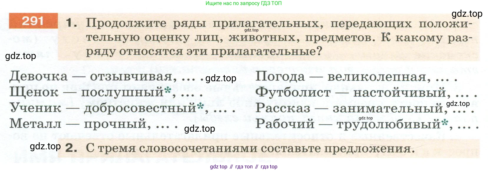 Русский язык, 6 класс Учебник, авторы: Разумовская Маргарита Михайловна, Львова Светлана Ивановна, Капинос Валентина Ивановна, Львов Валентин Витальевич, Соловейчик Марина Сергеевна, Сергеева Наталья Николаевна, Тронина Татьяна Сергеевна, издательство Просвещение, Москва, 2023, белого цвета, Часть 1, страница 110, номер 291, Условие 2023