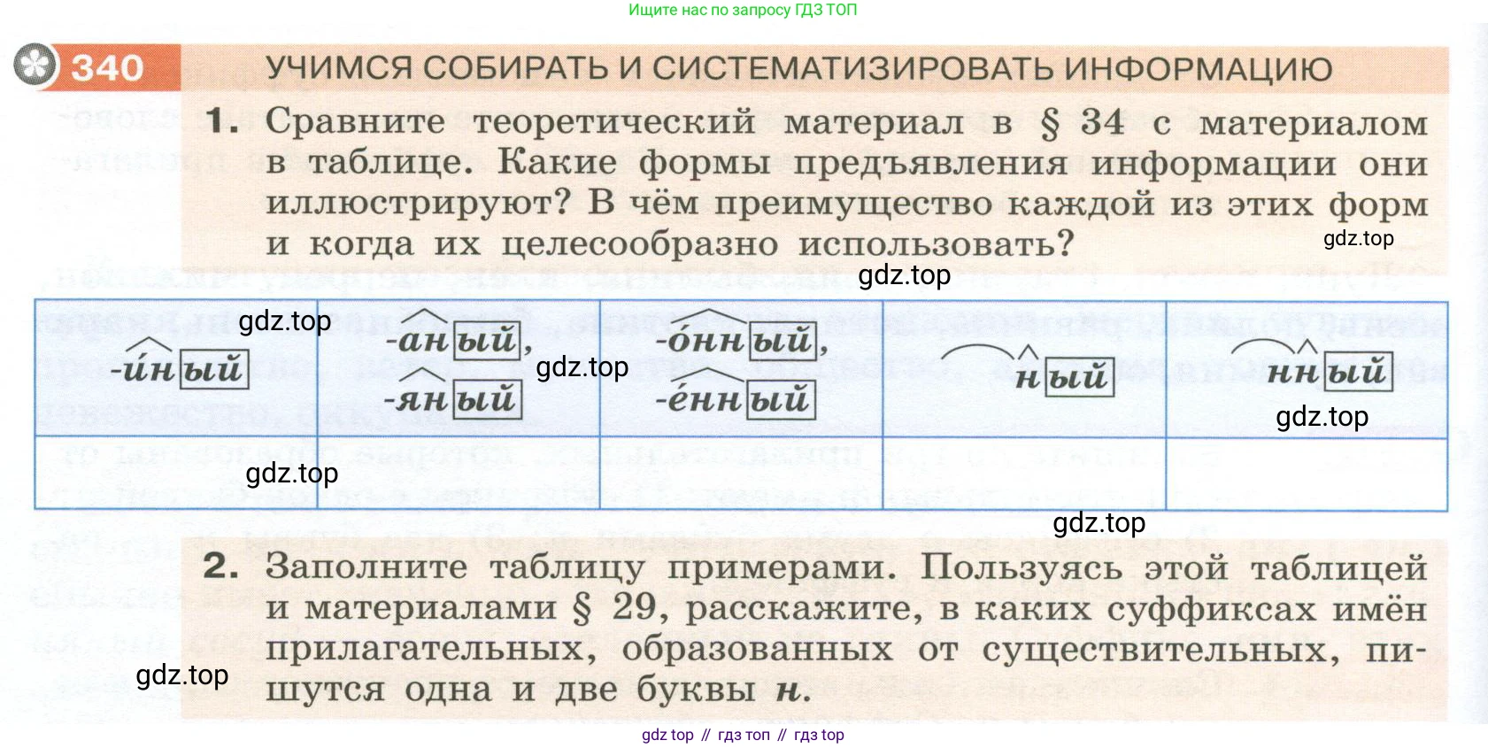 Русский язык, 6 класс Учебник, авторы: Разумовская Маргарита Михайловна, Львова Светлана Ивановна, Капинос Валентина Ивановна, Львов Валентин Витальевич, Соловейчик Марина Сергеевна, Сергеева Наталья Николаевна, Тронина Татьяна Сергеевна, издательство Просвещение, Москва, 2023, белого цвета, Часть 1, страница 126, номер 340, Условие 2023