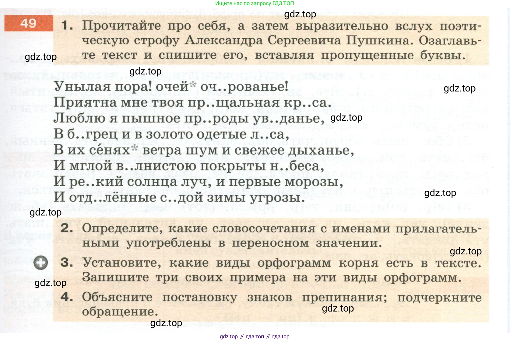 Русский язык, 6 класс Учебник, авторы: Разумовская Маргарита Михайловна, Львова Светлана Ивановна, Капинос Валентина Ивановна, Львов Валентин Витальевич, Соловейчик Марина Сергеевна, Сергеева Наталья Николаевна, Тронина Татьяна Сергеевна, издательство Просвещение, Москва, 2023, белого цвета, Часть 1, страница 25, номер 49, Условие 2023