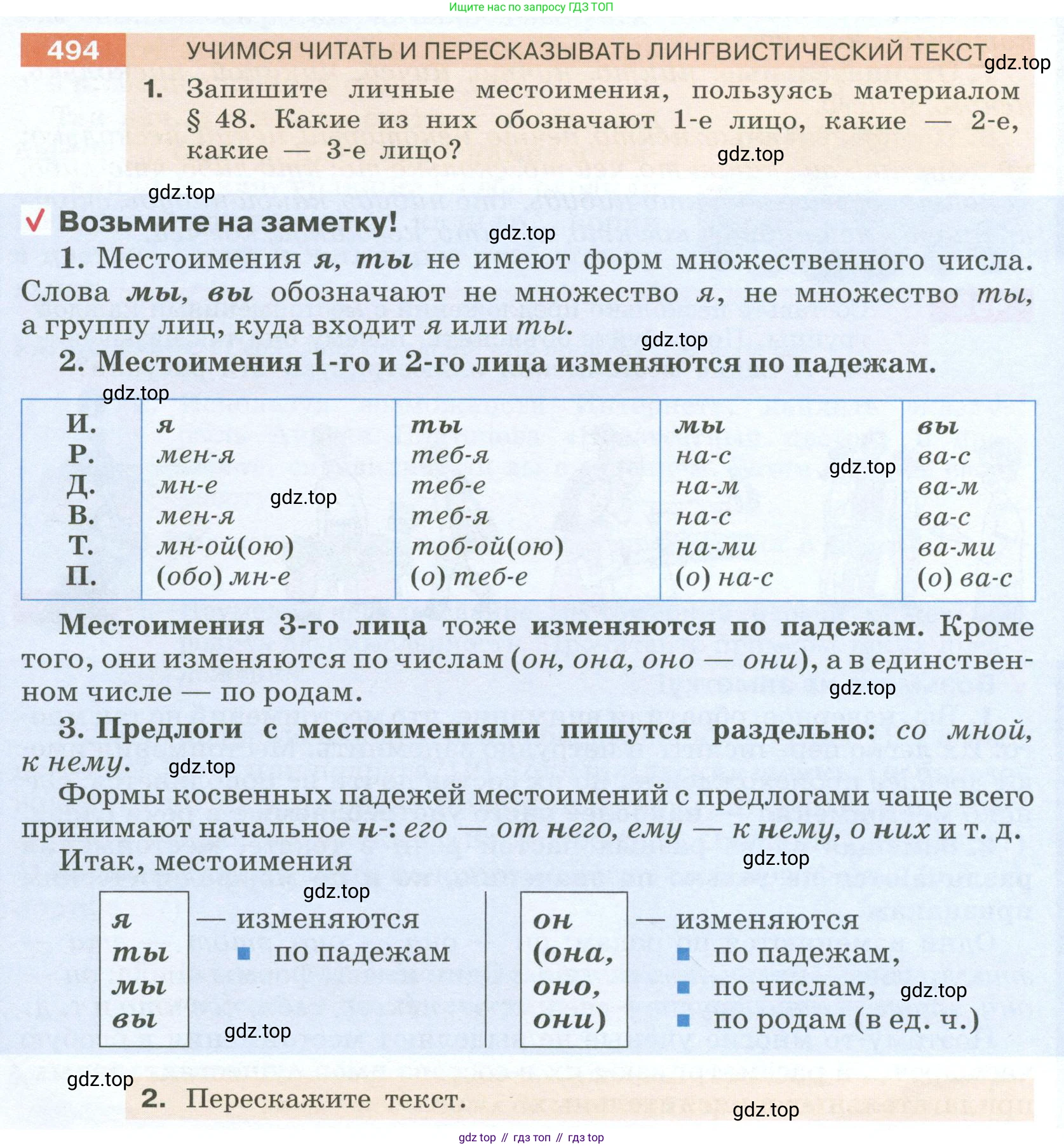 Русский язык, 6 класс Учебник, авторы: Разумовская Маргарита Михайловна, Львова Светлана Ивановна, Капинос Валентина Ивановна, Львов Валентин Витальевич, Соловейчик Марина Сергеевна, Сергеева Наталья Николаевна, Тронина Татьяна Сергеевна, издательство Просвещение, Москва, 2023, белого цвета, Часть 2, страница 38, номер 494, Условие 2023