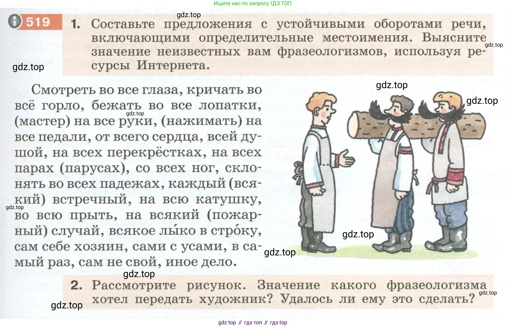Русский язык, 6 класс Учебник, авторы: Разумовская Маргарита Михайловна, Львова Светлана Ивановна, Капинос Валентина Ивановна, Львов Валентин Витальевич, Соловейчик Марина Сергеевна, Сергеева Наталья Николаевна, Тронина Татьяна Сергеевна, издательство Просвещение, Москва, 2023, белого цвета, Часть 2, страница 47, номер 519, Условие 2023