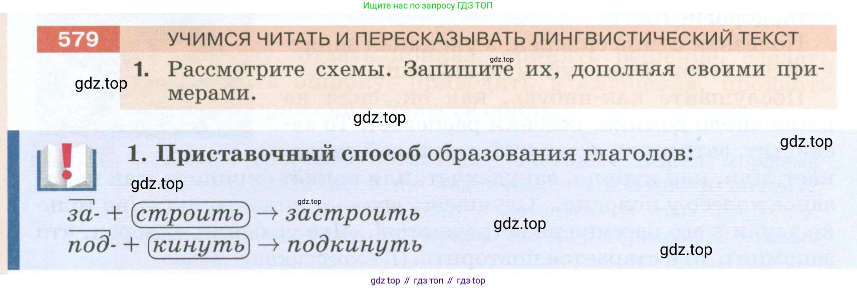 Русский язык, 6 класс Учебник, авторы: Разумовская Маргарита Михайловна, Львова Светлана Ивановна, Капинос Валентина Ивановна, Львов Валентин Витальевич, Соловейчик Марина Сергеевна, Сергеева Наталья Николаевна, Тронина Татьяна Сергеевна, издательство Просвещение, Москва, 2023, белого цвета, Часть 2, страница 67, номер 579, Условие 2023