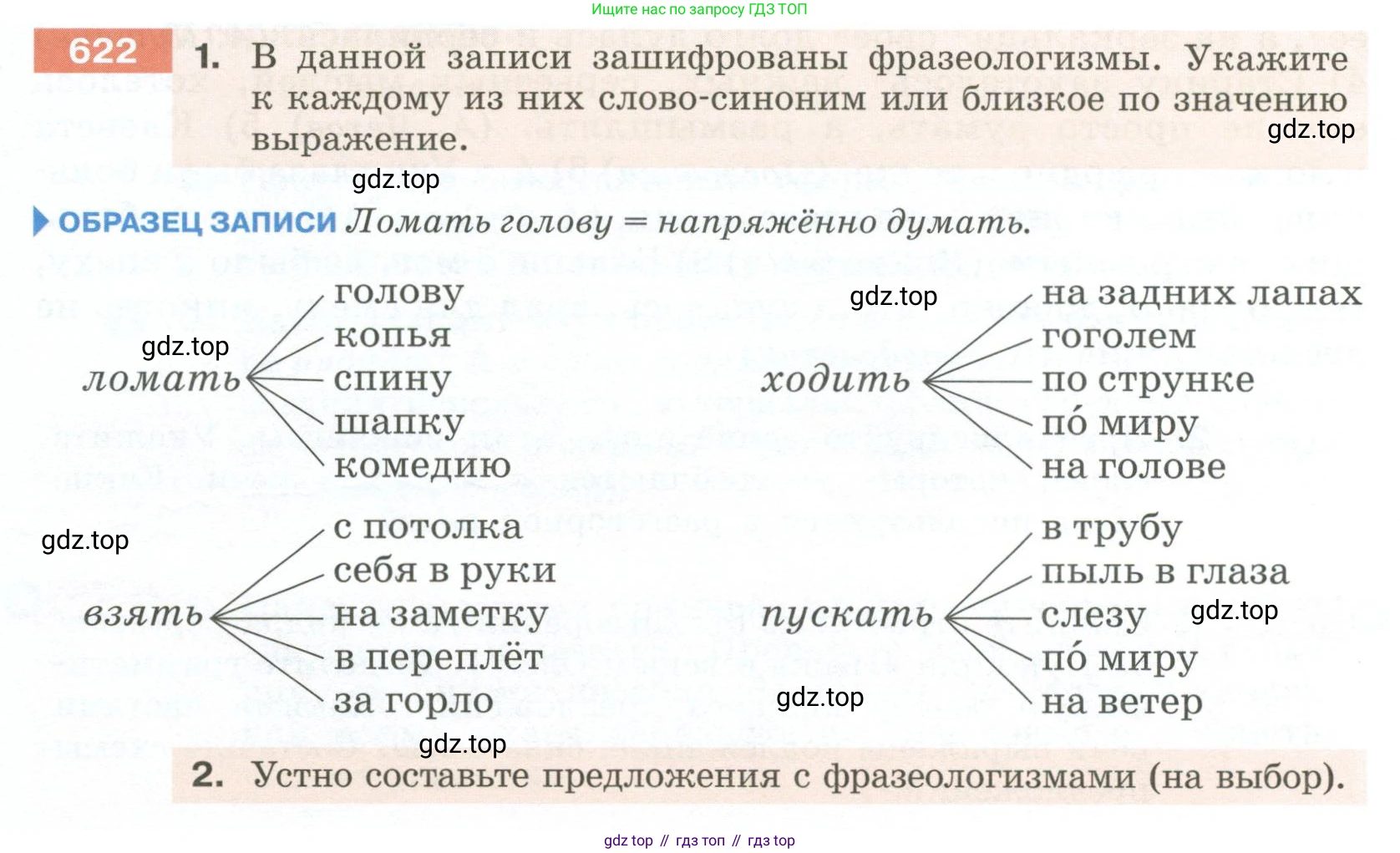 Русский язык, 6 класс Учебник, авторы: Разумовская Маргарита Михайловна, Львова Светлана Ивановна, Капинос Валентина Ивановна, Львов Валентин Витальевич, Соловейчик Марина Сергеевна, Сергеева Наталья Николаевна, Тронина Татьяна Сергеевна, издательство Просвещение, Москва, 2023, белого цвета, Часть 2, страница 84, номер 622, Условие 2023