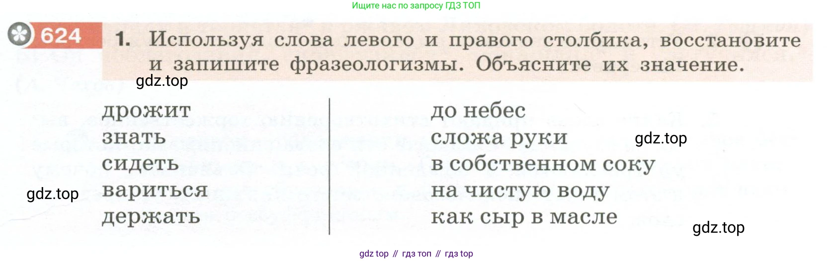 Русский язык, 6 класс Учебник, авторы: Разумовская Маргарита Михайловна, Львова Светлана Ивановна, Капинос Валентина Ивановна, Львов Валентин Витальевич, Соловейчик Марина Сергеевна, Сергеева Наталья Николаевна, Тронина Татьяна Сергеевна, издательство Просвещение, Москва, 2023, белого цвета, Часть 2, страница 84, номер 624, Условие 2023