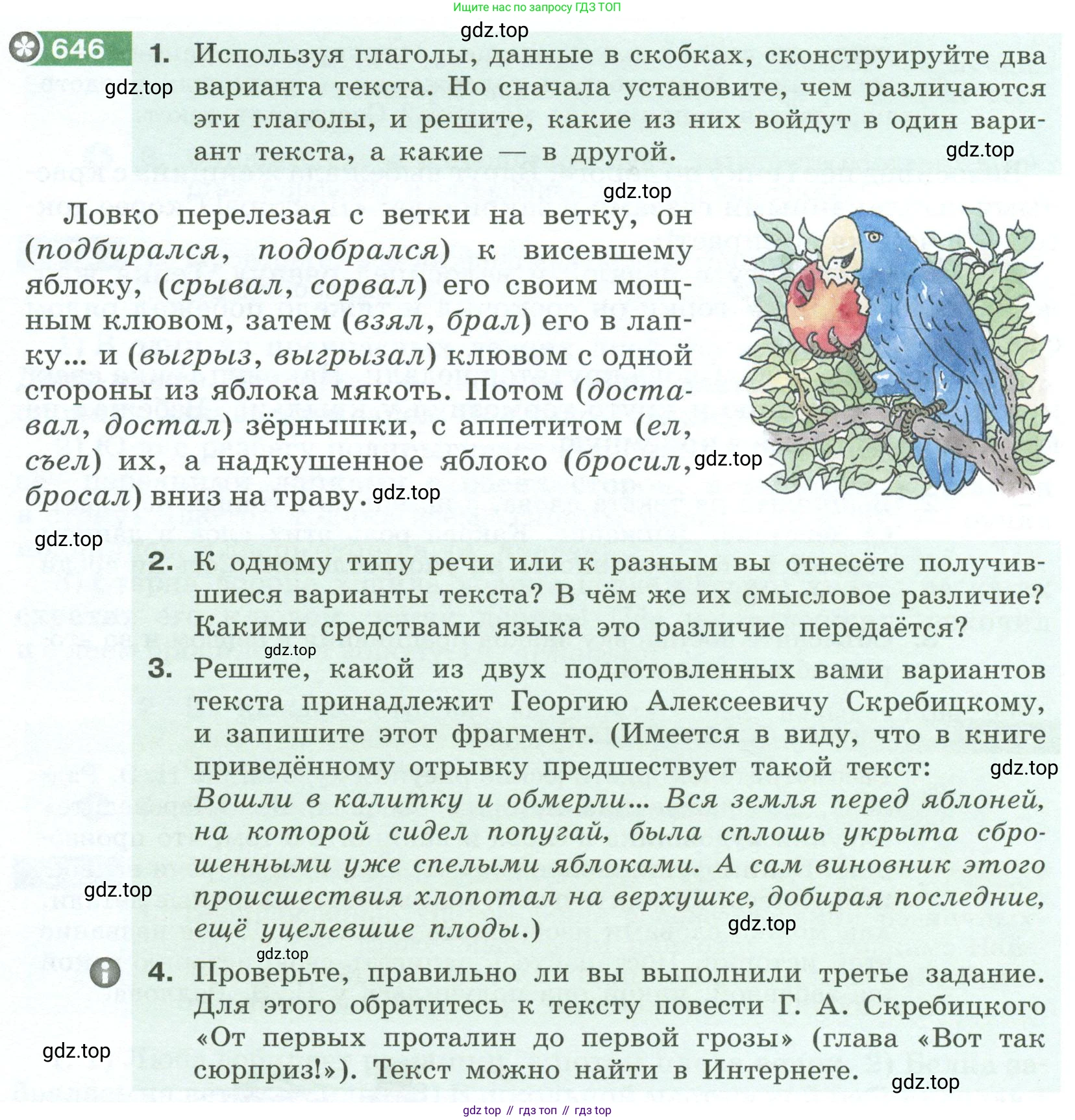 Русский язык, 6 класс Учебник, авторы: Разумовская Маргарита Михайловна, Львова Светлана Ивановна, Капинос Валентина Ивановна, Львов Валентин Витальевич, Соловейчик Марина Сергеевна, Сергеева Наталья Николаевна, Тронина Татьяна Сергеевна, издательство Просвещение, Москва, 2023, белого цвета, Часть 2, страница 94, номер 646, Условие 2023