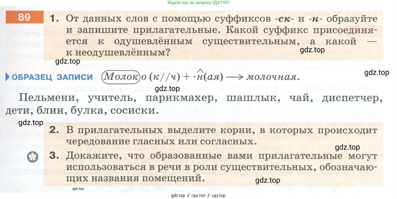 Русский язык, 6 класс Учебник, авторы: Разумовская Маргарита Михайловна, Львова Светлана Ивановна, Капинос Валентина Ивановна, Львов Валентин Витальевич, Соловейчик Марина Сергеевна, Сергеева Наталья Николаевна, Тронина Татьяна Сергеевна, издательство Просвещение, Москва, 2023, белого цвета, Часть 1, страница 39, номер 89, Условие 2023