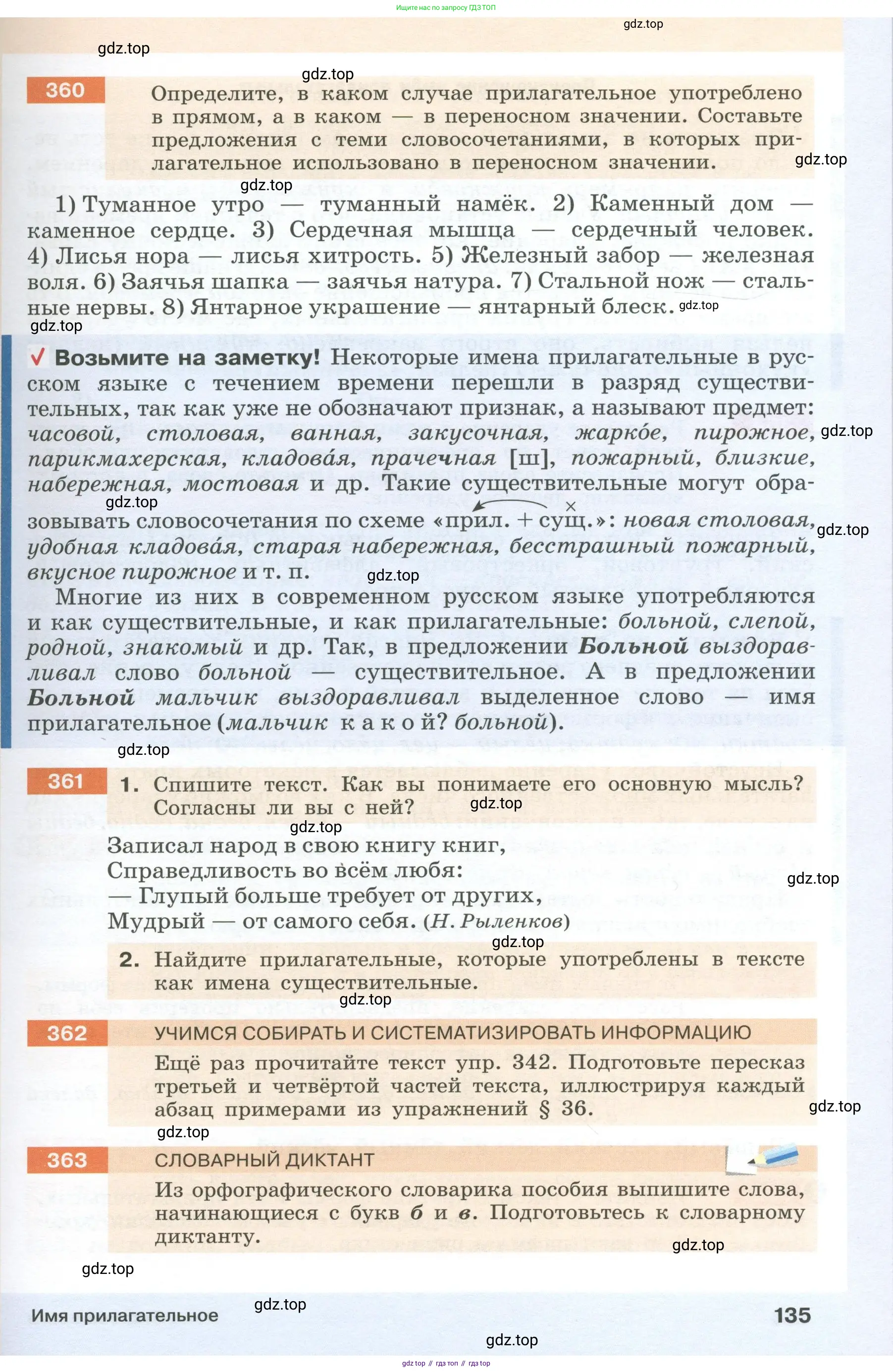 Русский язык, 6 класс Учебник, авторы: Разумовская Маргарита Михайловна, Львова Светлана Ивановна, Капинос Валентина Ивановна, Львов Валентин Витальевич, Соловейчик Марина Сергеевна, Сергеева Наталья Николаевна, Тронина Татьяна Сергеевна, издательство Просвещение, Москва, 2023, белого цвета, Часть 1, страница 135