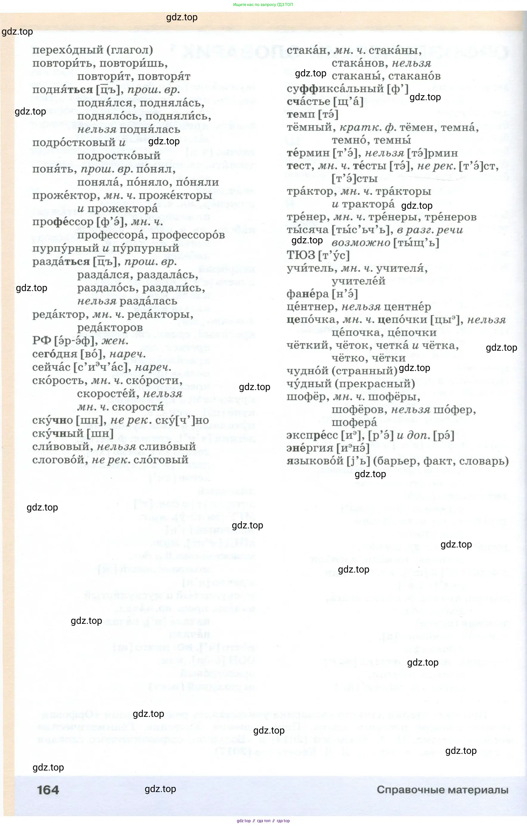Русский язык, 6 класс Учебник, авторы: Разумовская Маргарита Михайловна, Львова Светлана Ивановна, Капинос Валентина Ивановна, Львов Валентин Витальевич, Соловейчик Марина Сергеевна, Сергеева Наталья Николаевна, Тронина Татьяна Сергеевна, издательство Просвещение, Москва, 2023, белого цвета, страница 164