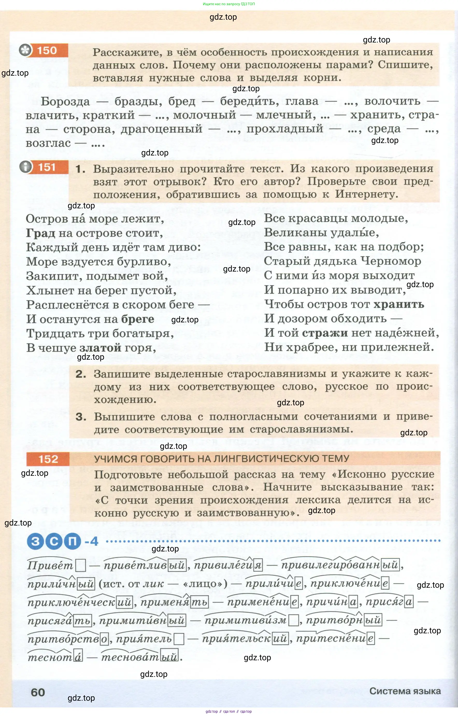 Русский язык, 6 класс Учебник, авторы: Разумовская Маргарита Михайловна, Львова Светлана Ивановна, Капинос Валентина Ивановна, Львов Валентин Витальевич, Соловейчик Марина Сергеевна, Сергеева Наталья Николаевна, Тронина Татьяна Сергеевна, издательство Просвещение, Москва, 2023, белого цвета, Часть 1, страница 60