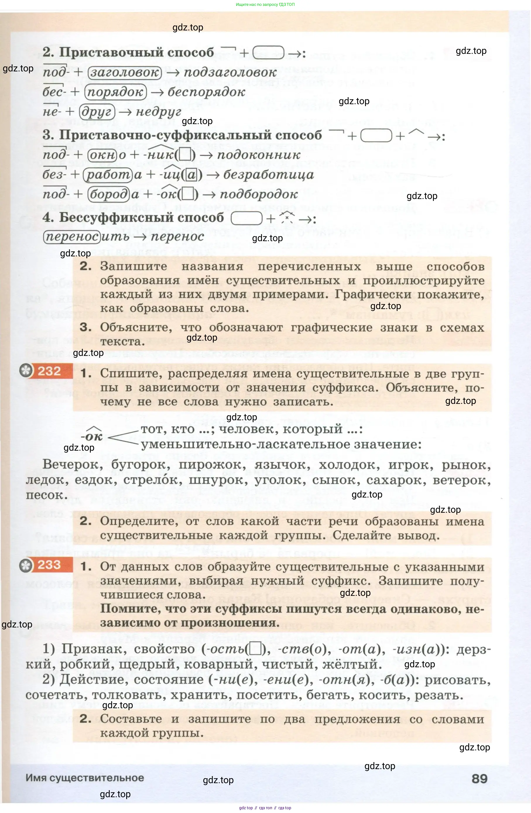 Русский язык, 6 класс Учебник, авторы: Разумовская Маргарита Михайловна, Львова Светлана Ивановна, Капинос Валентина Ивановна, Львов Валентин Витальевич, Соловейчик Марина Сергеевна, Сергеева Наталья Николаевна, Тронина Татьяна Сергеевна, издательство Просвещение, Москва, 2023, белого цвета, Часть 1, страница 89