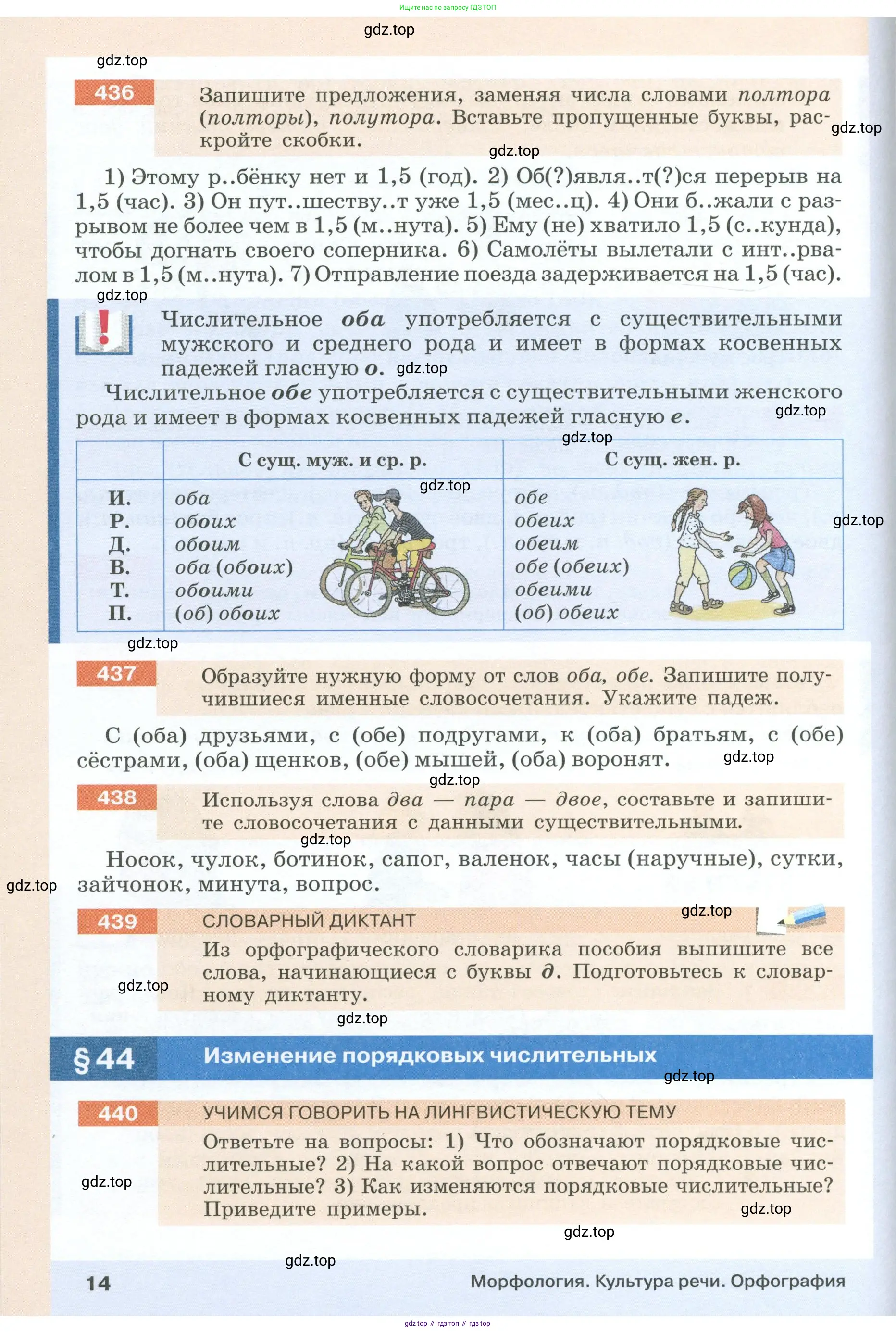 Русский язык, 6 класс Учебник, авторы: Разумовская Маргарита Михайловна, Львова Светлана Ивановна, Капинос Валентина Ивановна, Львов Валентин Витальевич, Соловейчик Марина Сергеевна, Сергеева Наталья Николаевна, Тронина Татьяна Сергеевна, издательство Просвещение, Москва, 2023, белого цвета, Часть 2, страница 14