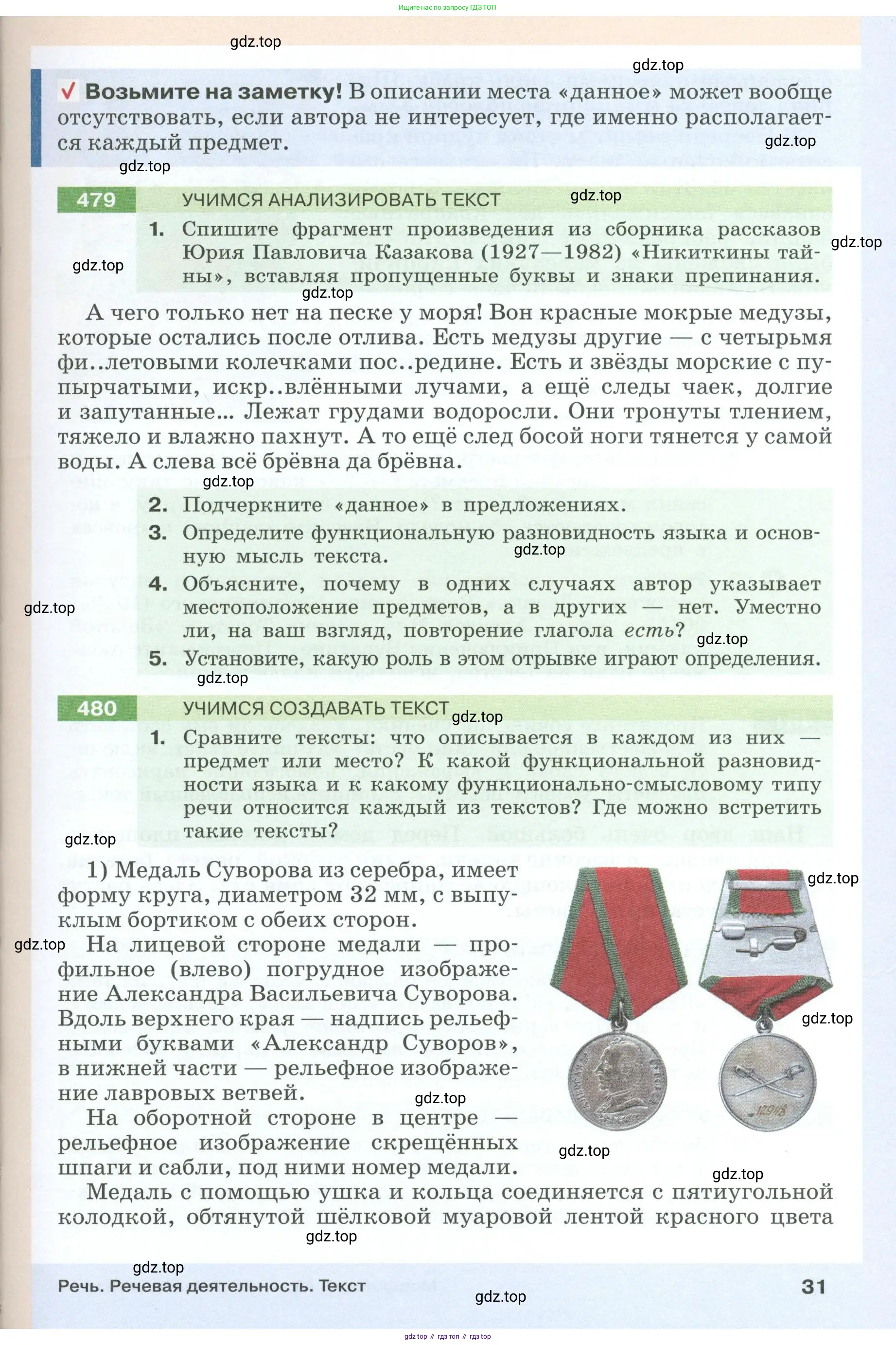 Русский язык, 6 класс Учебник, авторы: Разумовская Маргарита Михайловна, Львова Светлана Ивановна, Капинос Валентина Ивановна, Львов Валентин Витальевич, Соловейчик Марина Сергеевна, Сергеева Наталья Николаевна, Тронина Татьяна Сергеевна, издательство Просвещение, Москва, 2023, белого цвета, Часть 1, страница 31