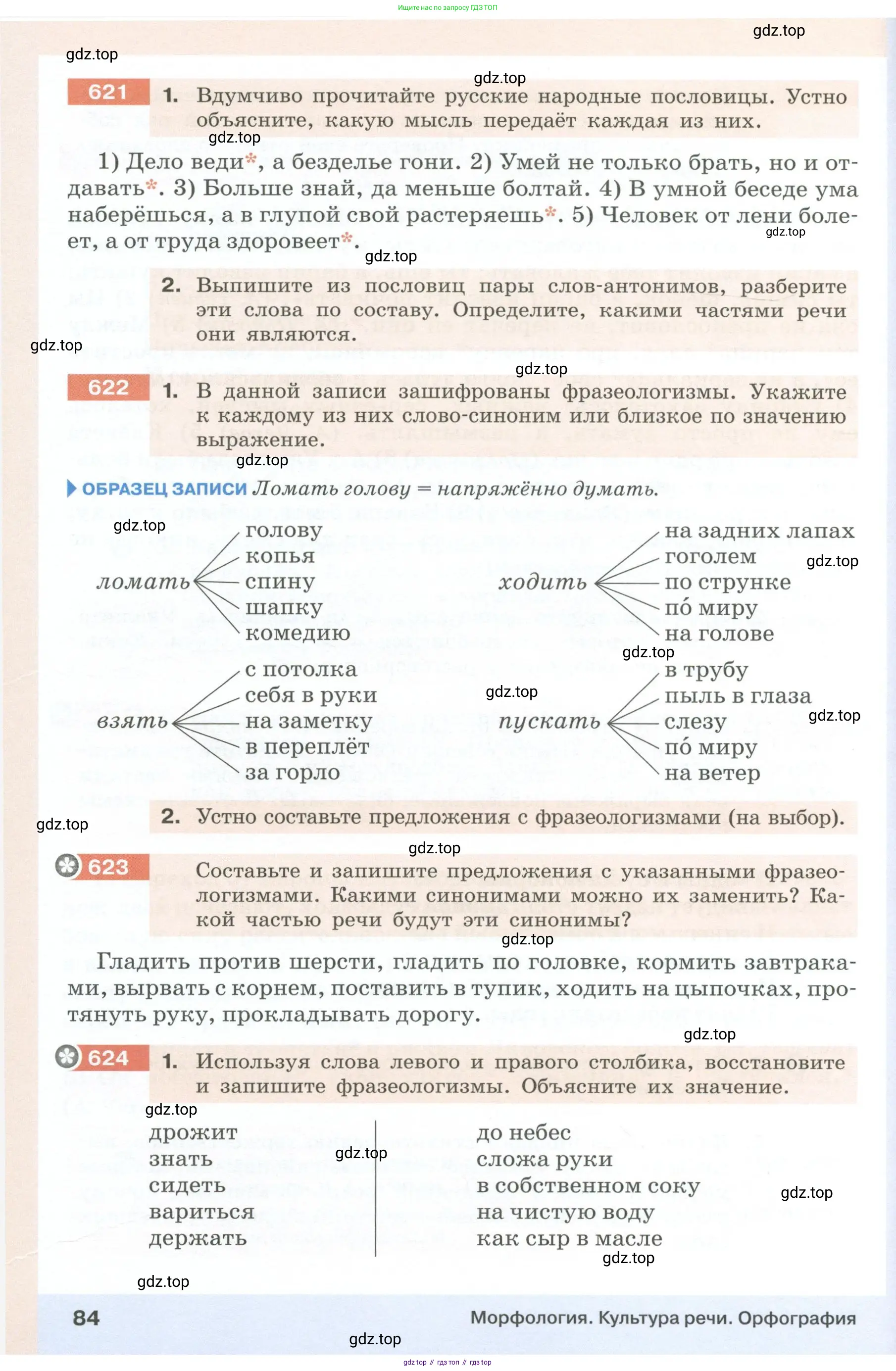 Русский язык, 6 класс Учебник, авторы: Разумовская Маргарита Михайловна, Львова Светлана Ивановна, Капинос Валентина Ивановна, Львов Валентин Витальевич, Соловейчик Марина Сергеевна, Сергеева Наталья Николаевна, Тронина Татьяна Сергеевна, издательство Просвещение, Москва, 2023, белого цвета, Часть 1, страница 84