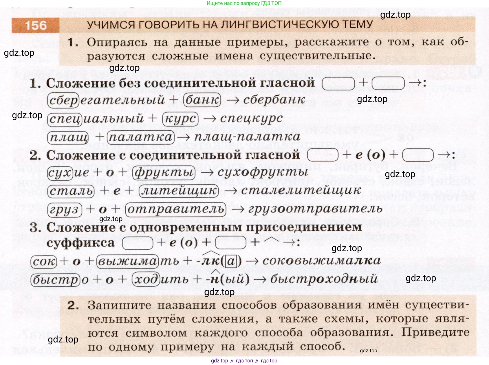 Русский язык, 6 класс Учебник, авторы: Разумовская Маргарита Михайловна, Львова Светлана Ивановна, Капинос Валентина Ивановна, Львов Валентин Витальевич, Соловейчик Марина Сергеевна, Сергеева Наталья Николаевна, Тронина Татьяна Сергеевна, издательство Просвещение, Москва, 2023, белого цвета, Часть 1, страница 62, номер 156, Условие (2022)