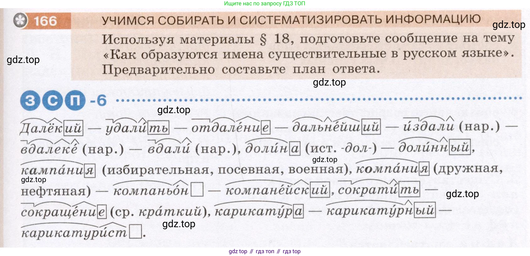 Русский язык, 6 класс Учебник, авторы: Разумовская Маргарита Михайловна, Львова Светлана Ивановна, Капинос Валентина Ивановна, Львов Валентин Витальевич, Соловейчик Марина Сергеевна, Сергеева Наталья Николаевна, Тронина Татьяна Сергеевна, издательство Просвещение, Москва, 2023, белого цвета, Часть 1, страница 68, номер 166, Условие (2022)