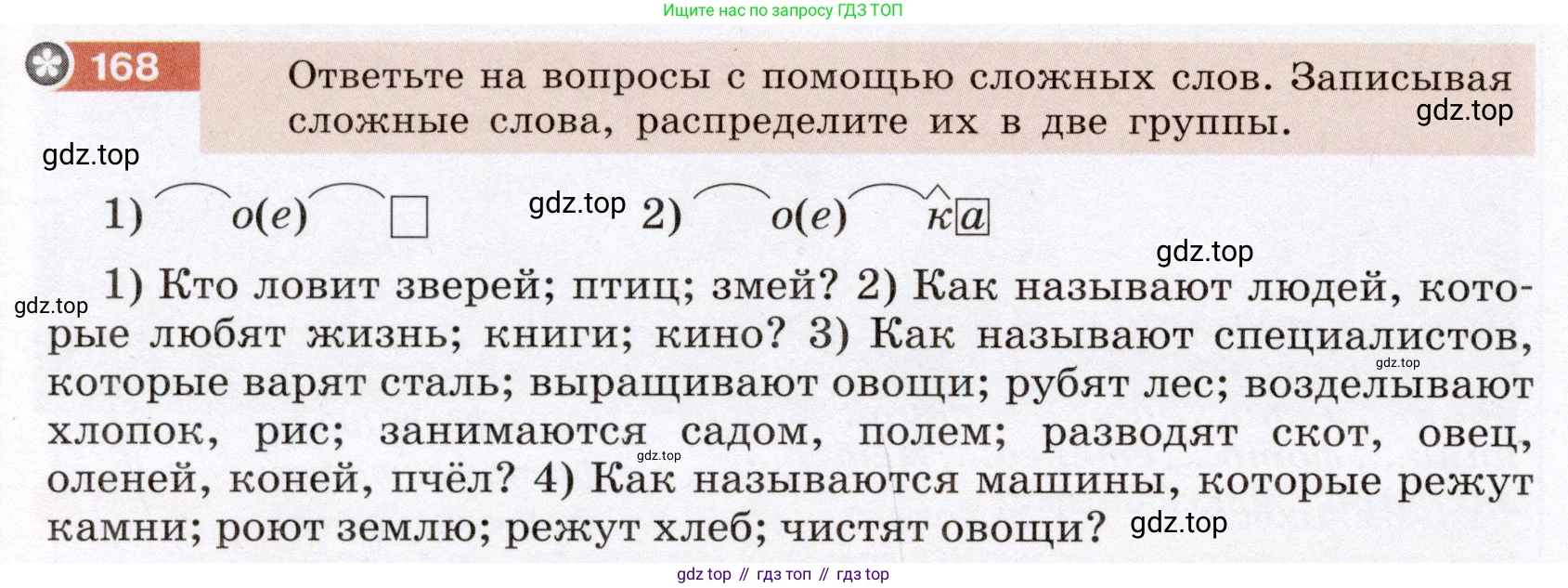 Русский язык, 6 класс Учебник, авторы: Разумовская Маргарита Михайловна, Львова Светлана Ивановна, Капинос Валентина Ивановна, Львов Валентин Витальевич, Соловейчик Марина Сергеевна, Сергеева Наталья Николаевна, Тронина Татьяна Сергеевна, издательство Просвещение, Москва, 2023, белого цвета, Часть 1, страница 68, номер 168, Условие (2022)