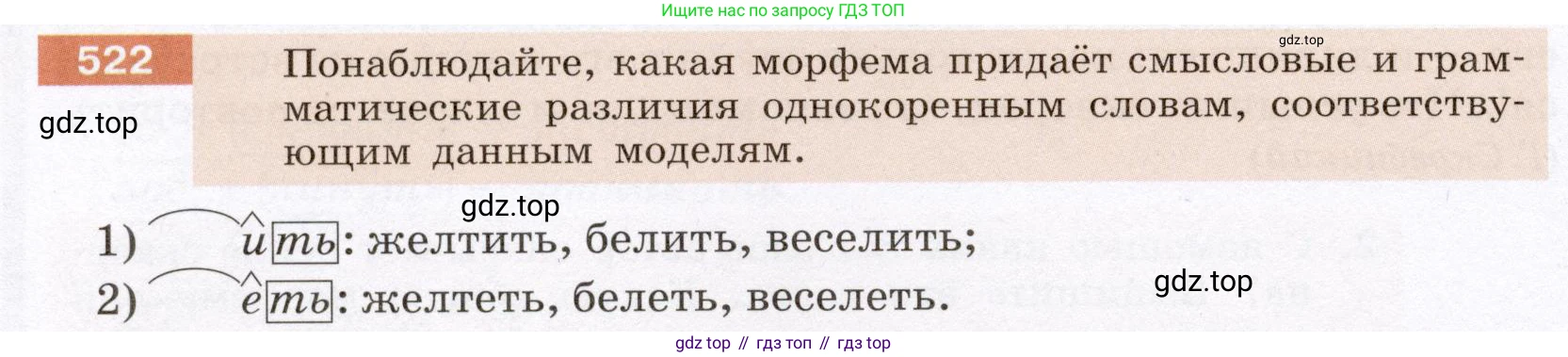 Русский язык, 6 класс Учебник, авторы: Разумовская Маргарита Михайловна, Львова Светлана Ивановна, Капинос Валентина Ивановна, Львов Валентин Витальевич, Соловейчик Марина Сергеевна, Сергеева Наталья Николаевна, Тронина Татьяна Сергеевна, издательство Просвещение, Москва, 2023, белого цвета, Часть 2, страница 48, номер 522, Условие (2022)