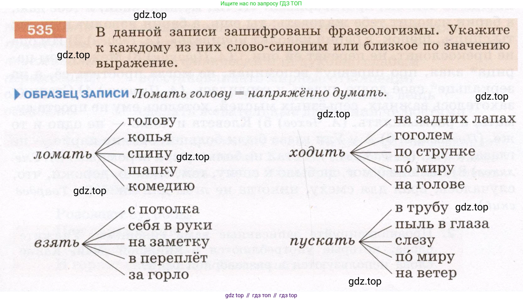 Русский язык, 6 класс Учебник, авторы: Разумовская Маргарита Михайловна, Львова Светлана Ивановна, Капинос Валентина Ивановна, Львов Валентин Витальевич, Соловейчик Марина Сергеевна, Сергеева Наталья Николаевна, Тронина Татьяна Сергеевна, издательство Просвещение, Москва, 2023, белого цвета, Часть 2, страница 54, номер 535, Условие (2022)